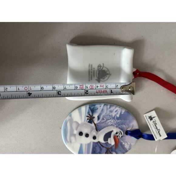 Lot Of 2 Disney Frozen Olaf & Happily Ever After Porcelain Ornament NEW Holiday - Picture 7 of 10